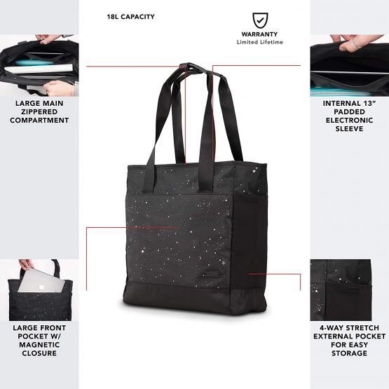 OGIO Women's XIX Tote Bag with 13-inch Padded Tablet Sleeve Tailored Collection - Image 2