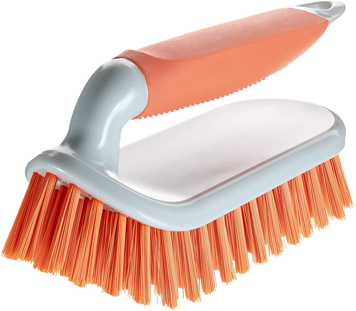 NCaan 2pk Deluxe Hand Scrubbing Brush Heavy Duty With Stiff Bristles & Non-Slip Soft Grip Handle