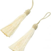 20pcs 15.5cm/6 Inches Silky Floss bookmark Tassels with 2-Inch Cord Loop and Small Chinese Knot for Jewelry Making, Souvenir, Bookmarks, DIY Craft Accessory(Army Green)