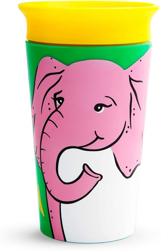 Munchkin Miracle 360 WildLove Sippy Cup, 9 oz / 266 ml, Elephant