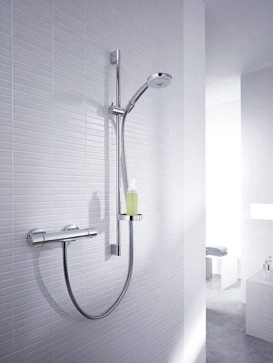 hansgrohe Croma 100 Shower system Multi with Ecostat Comfort thermostatic mixer and shower rail 90 cm - Image 3