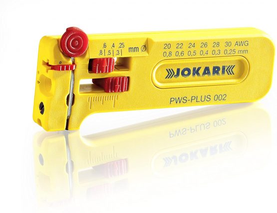 JOKARI 40025 T40025 Mini-Precision Tool for Cable Stripping of Solid and Stranded Wires from AWG 30 to 20 (0,25-0,80 mm Ø), Multi-Coloured