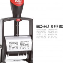 Colop 2355102000 Word Strip-Date Stamp 2000/WD 43 x 10 mm Black Ink Pad