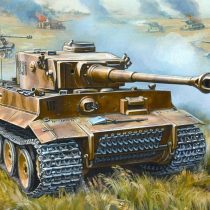 Zvezda 500785002 World War II German Battle Tank, Tiger I Snap-Fit Scale 1:72
