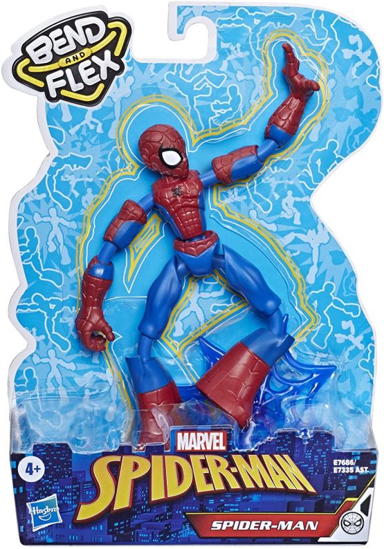 Marvel Spider-Man Bend and Flex Spider-Man Action Figure Toy, 15-cm Flexible Figure, Includes Web Accessory, For Children Aged 6 and Up - Image 2