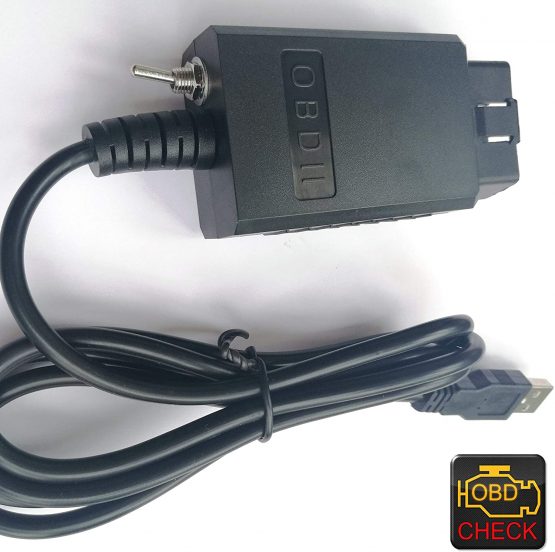 OTKEFDI Forscan USB OBDII Diagnostic Lead,ELMConfig Modified OBDII Switch Diagnostic Cable - Image 4