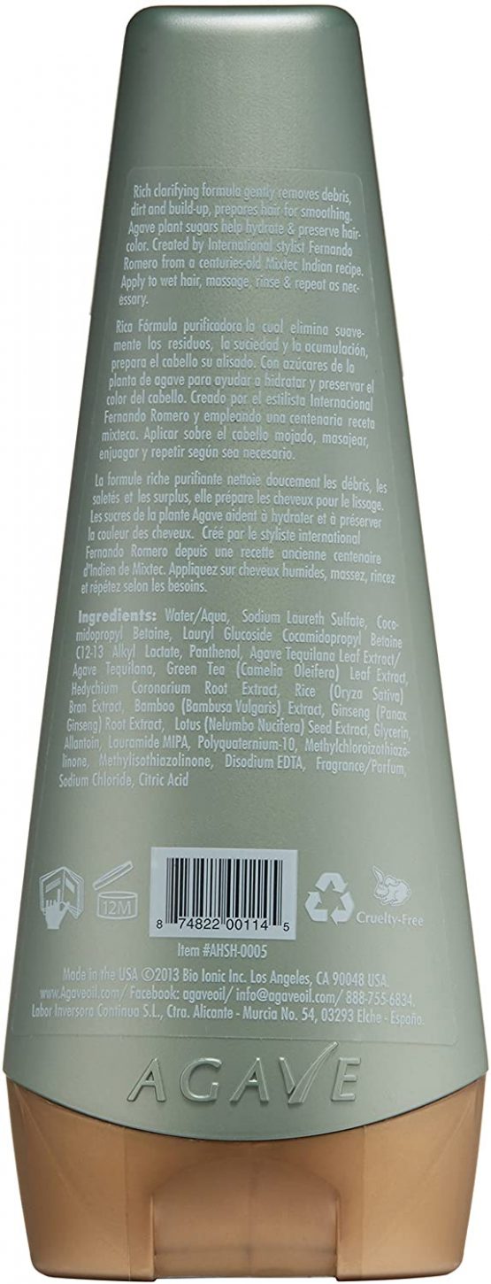 Agave Clarify Professional Deep Cleansing Shampoo - 250ml - Image 3