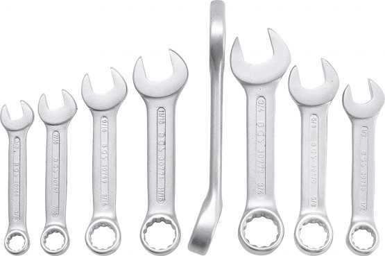 BGS 32140 | Combination Spanner Set | extra short | Inch Sizes | 3/8" - 7/8" | 8 pcs. - Image 3