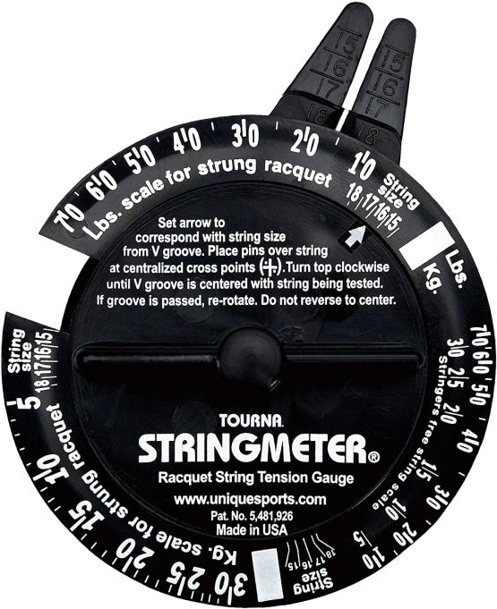 Tourna Unisex's Meter-1 Stringmeter String Tension Tester, Black, One Size