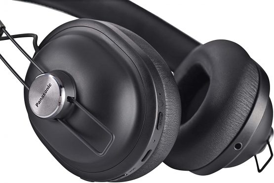 Panasonic RP-HTX90NE-K Wireless Overhead Bluetooth, Noise Cancelling Headphones with Microphone and Smart Voice Control, Retro Look and Comfortable Design Includes Detachable Cable - Black - Image 4