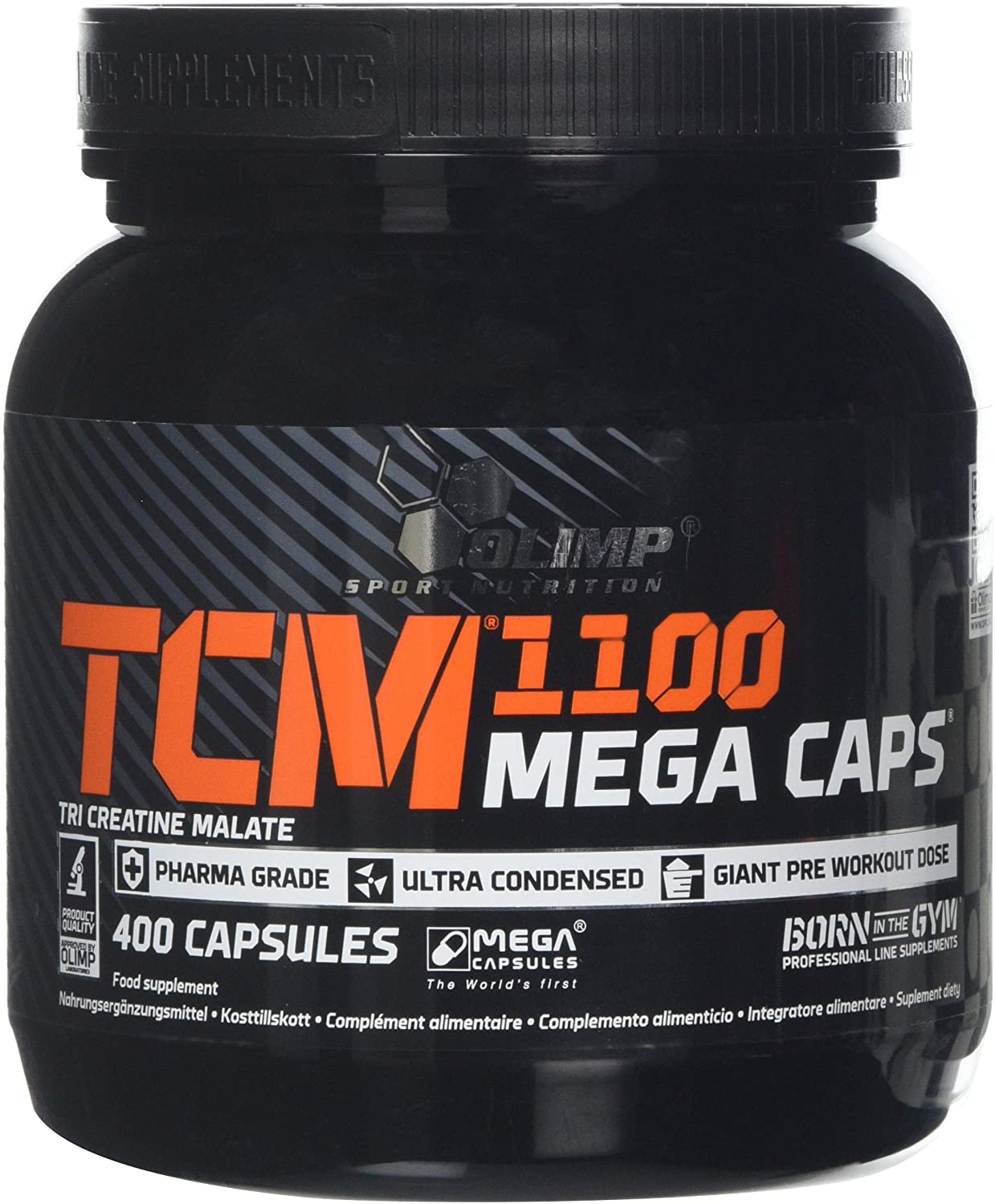 OLIMP SPORT NUTRITION Olimp TCM Capsules, 1100 mg, Pack of 400 Mega Capsules, 400 count (Pack of 1)
