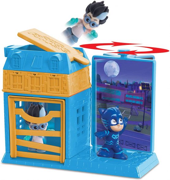 PJ MASKS JP PJMA7210 Night Time Micros Trap & Escape Playset-Catboy & Romeo - Image 2