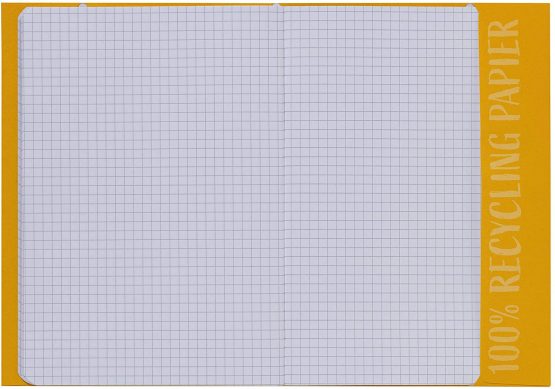 HERMA Paper Exercise Book Cover A5, with Inscription Field, Made of 100% Recycled Paper, Slip on Cover Jackets for School, Yellow - Image 3