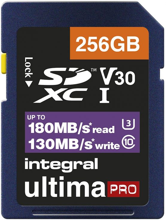 Integral 256GB SD Card 4K Video Read Speed 180MB/s and Write Speed 130MB/s SDXC V30 U3 180-V30 Our Fastest Ever High Speed SD Memory Card - Image 2