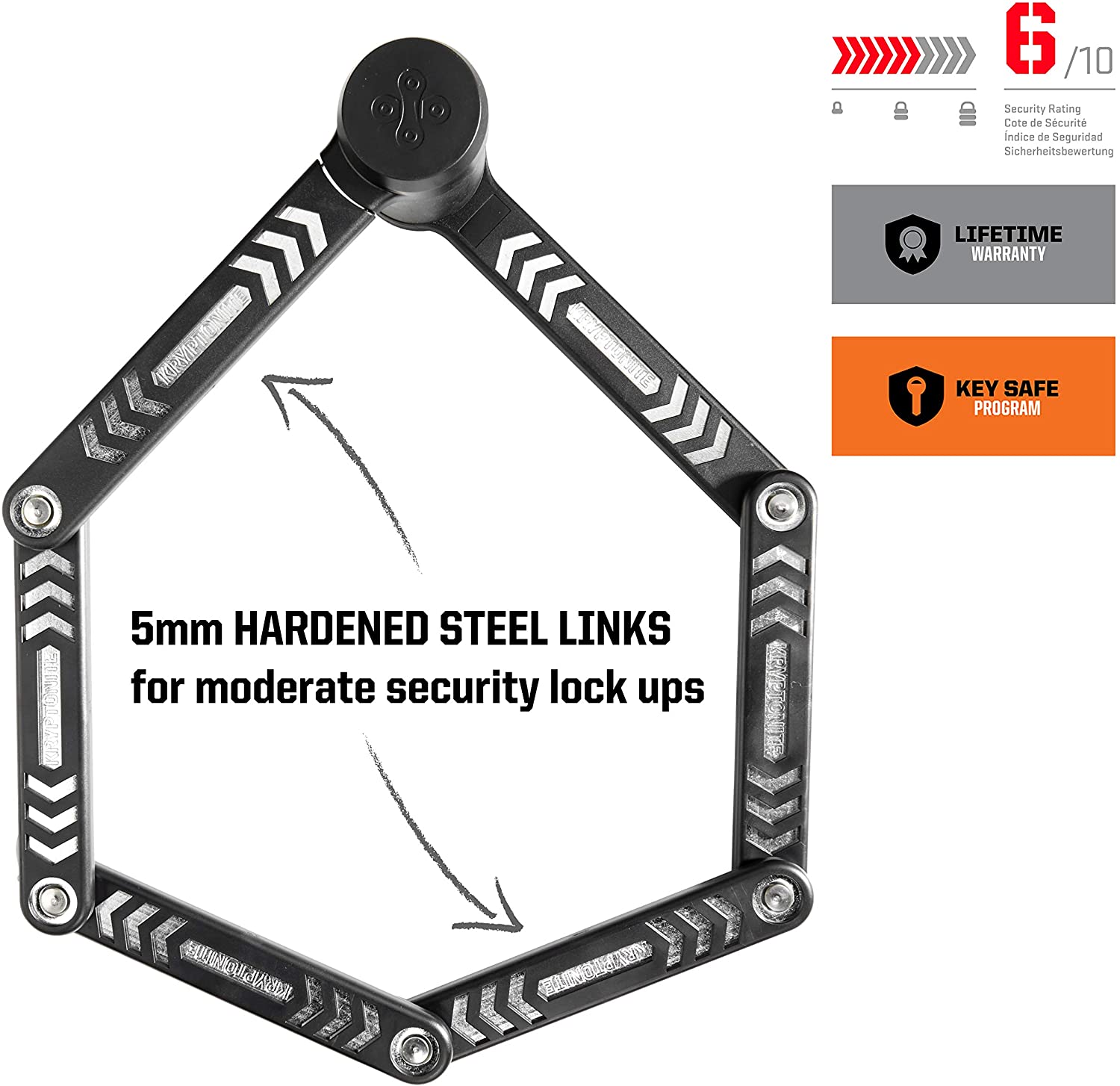 Kryptonite Kryptolok 685 Folding Bike Lock - Image 2
