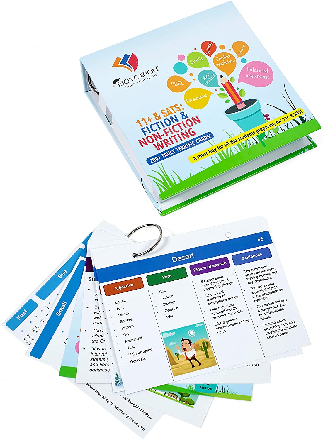 Combo Pack "Eleven Plus: Vocabulary Flash Cards" and "11+ & SATS: Fiction & Non-Fiction Writing", 2-pack Combo - Image 4
