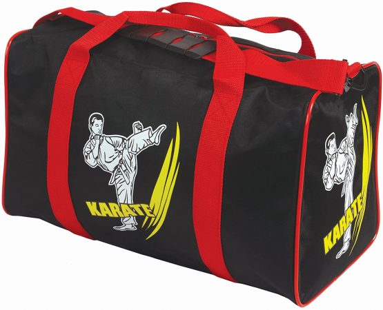 Cimac Karate, Taekwondo, Kickboxing Motif Martial Arts Holdall - Black/Red