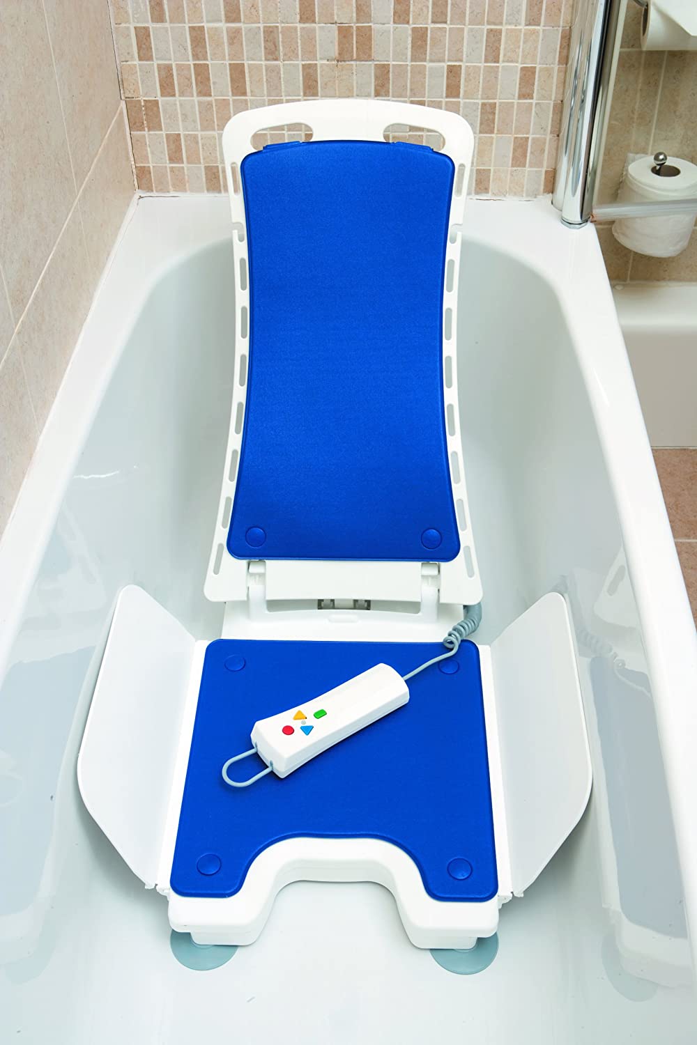 NRS Healthcare Bellavita Bath Lift - Ergonomic Design, Blue - Image 2