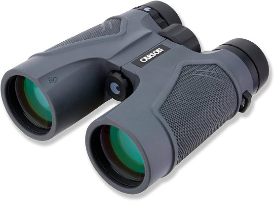 Carson TD-042 10x42 3D Series HD Binoculars , Grey - Image 2