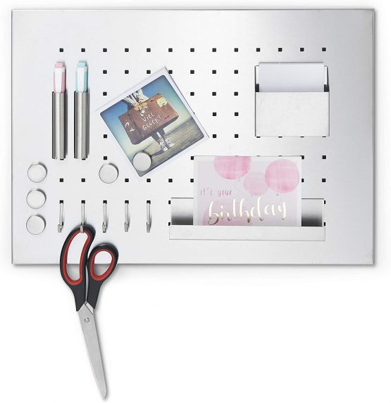 Zeller 11125 Stainless Steel Memo Board 50 x 35cm with Utensils - Image 2