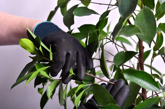 12 Pairs PU Coated Black Nylon Work Gloves for Women and Men. Gardening, Builders, Mechanic (Large L 9) - Image 2