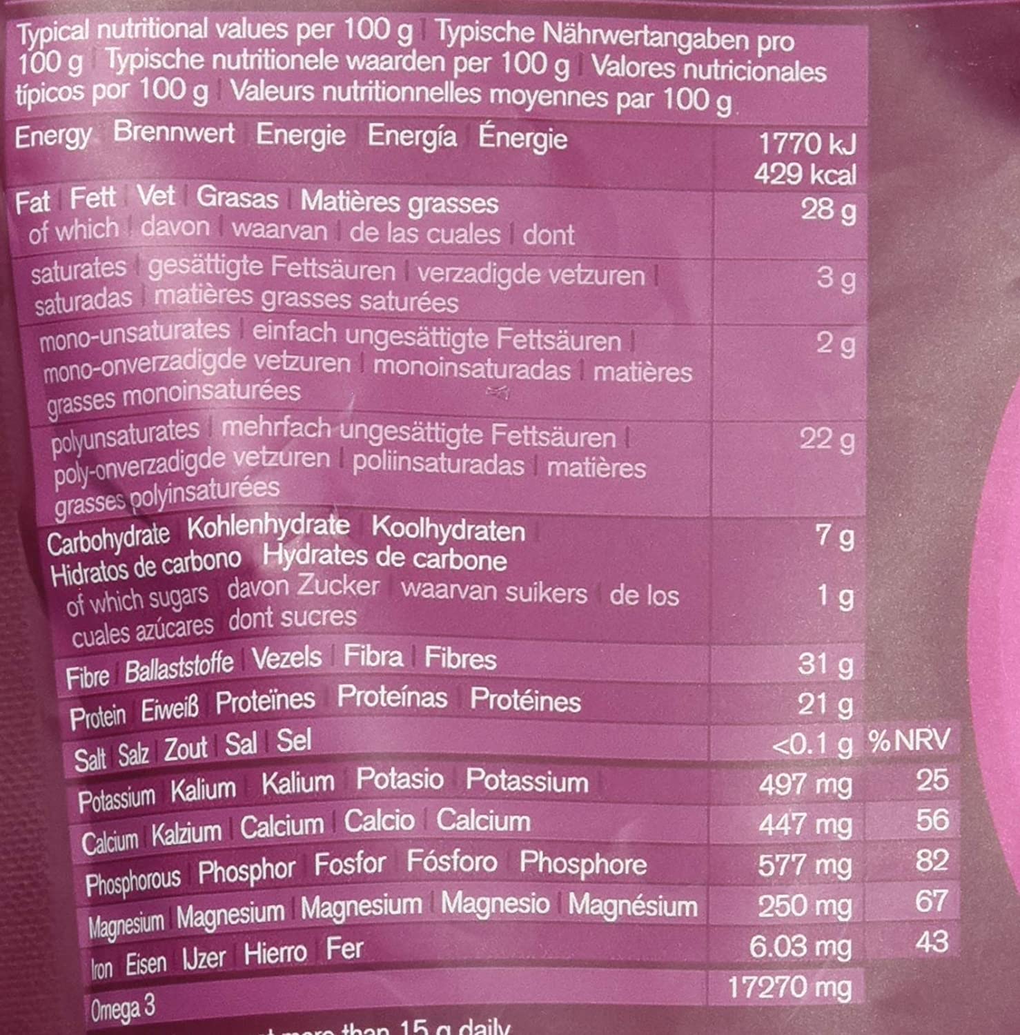 Naturya Natural Chia Seeds 300g - Image 4