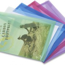 Rapesco 1041 ECO Popper Wallet, A3, Assorted Colours, Pack of 5