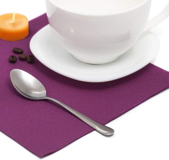 Papstar Royal Collection 10820 Serviettes 1/4 Fold 40 x 40 cm Purple Pack of 50 - Image 4