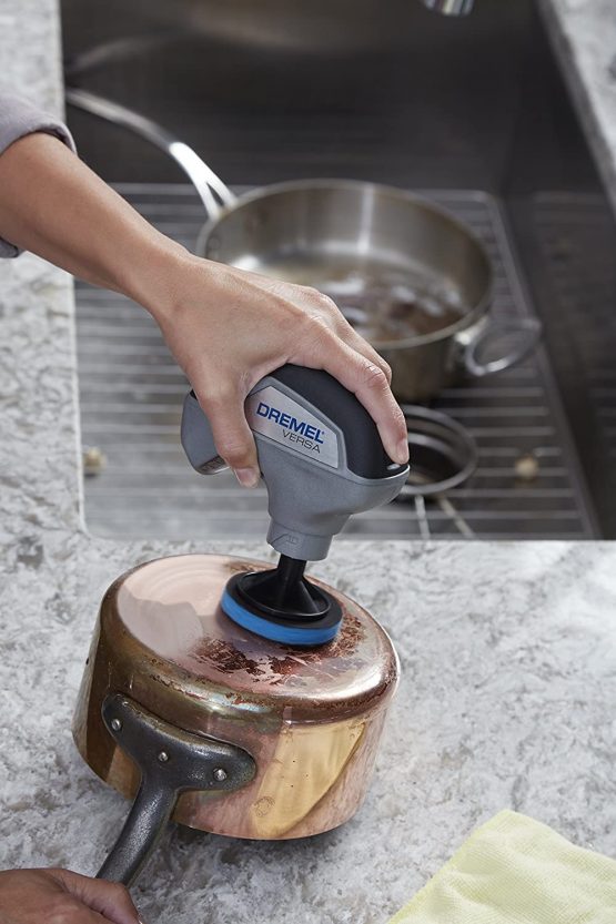 Dremel Versa PC10 High-Speed Power Cleaner Kit, Cordless Cleaning Tool/Spin Scrubber with 9 Multi-Purpose Cleaning Pads, Bristle Brush and Splash Guard for Faster, Easier Cleaning and Scrubbing - Image 4