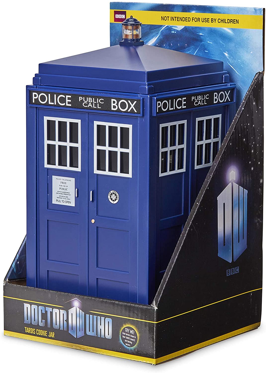 Doctor Who Tardis Lights & Sounds Plastic Cookie Jar, DR48 – BigaMart