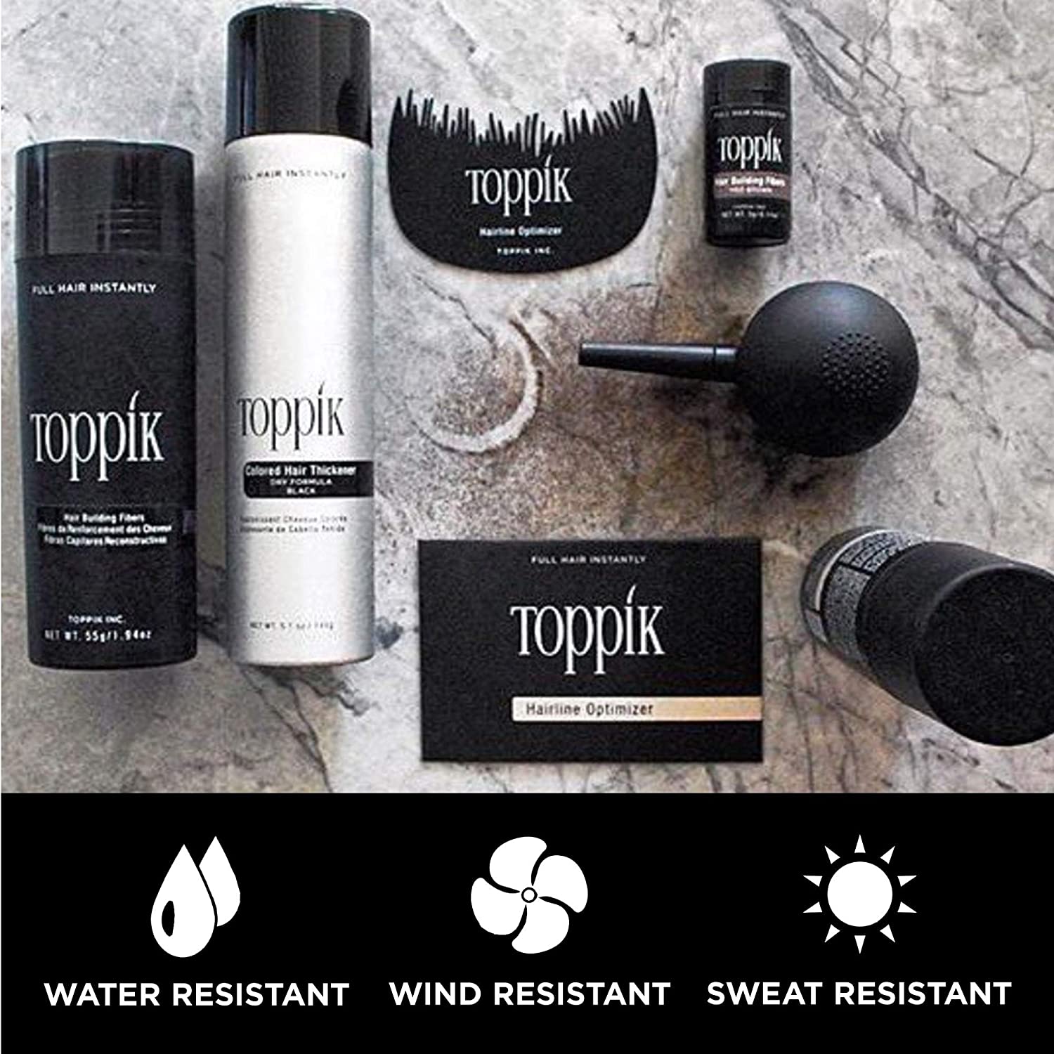 Toppik Hair Building Fibres Powder, Dark Brown, 3g Bottle, for A Thicker-looking Hairline, Crown and Beard - Image 4