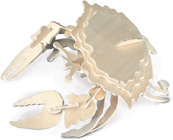 Quay E010 Crab Woodcraft Construction Kit FSC, Brown