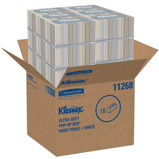 Kleenex Ultra 1126 Soft Pop-Up Interfolded Hand Towels, 1 Ply, White, 18 Boxes x 70 Sheets - Image 2