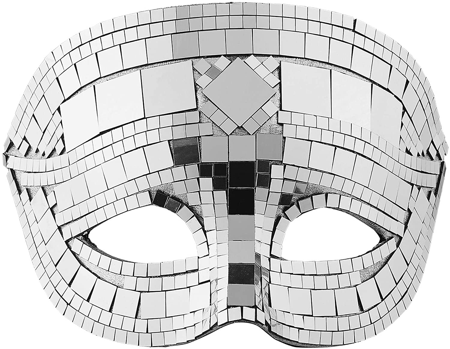 Widmann 1622 ? Unisex Ball Strobe Mask, Grey, One Size