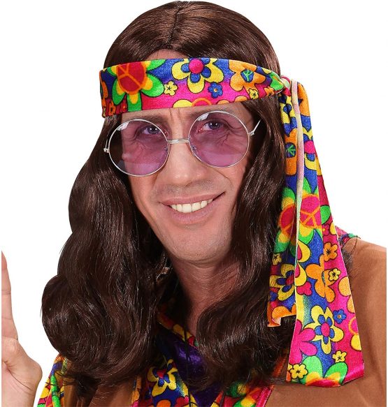Lennon In Polybag - Brown Wig for Hair Accessory Fancy Dress