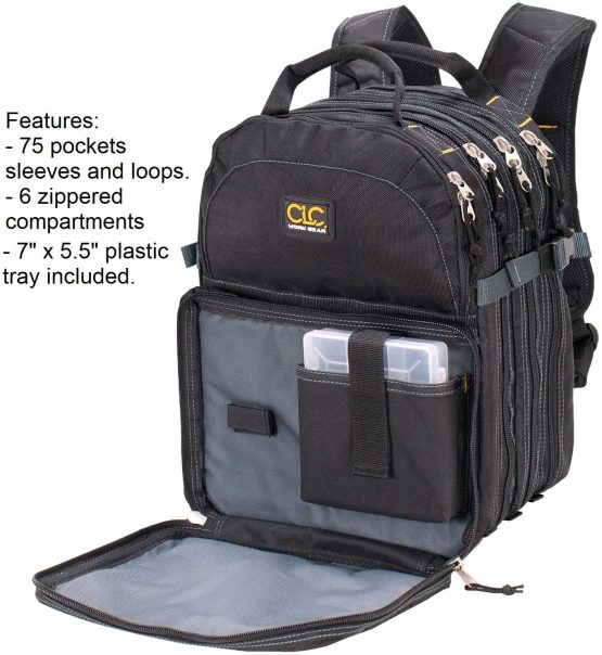 CLC Custom LeatherCraft 1132 75-Pocket Tool Backpack - Image 2