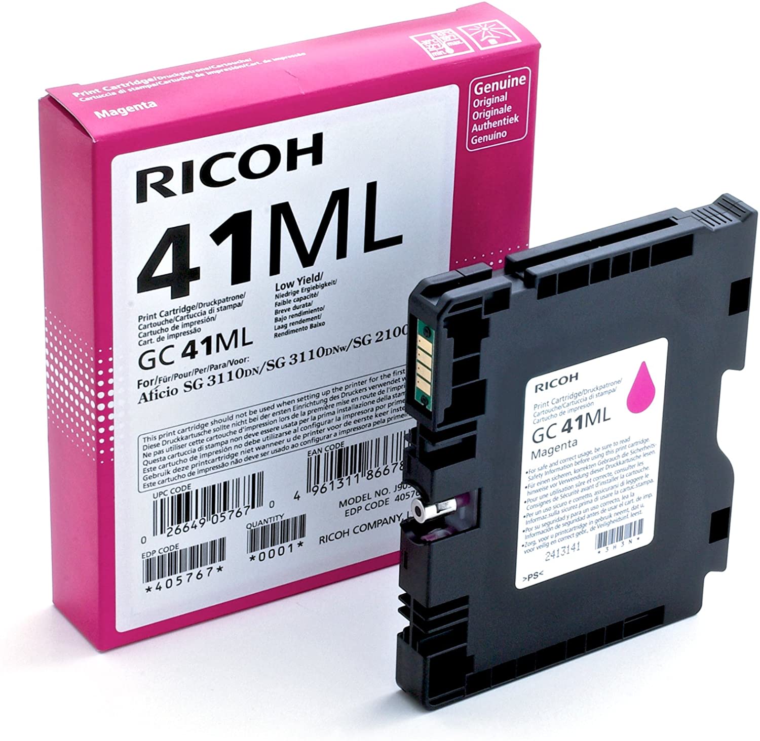 Ricoh 405767 SG2100N Ink - Red, klein