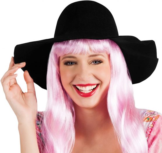 Boland 04360 Adult Floppy Hat One Size Black