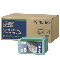 Tork D8235 Colour-Coded Specialist Cloth, 300mm x 380mm, Green, Pack of 8