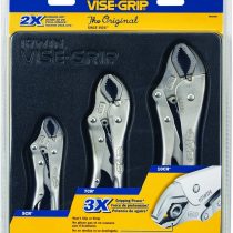 Irwin Visegrip 10508020 Curved Jaw Locking Plier Set