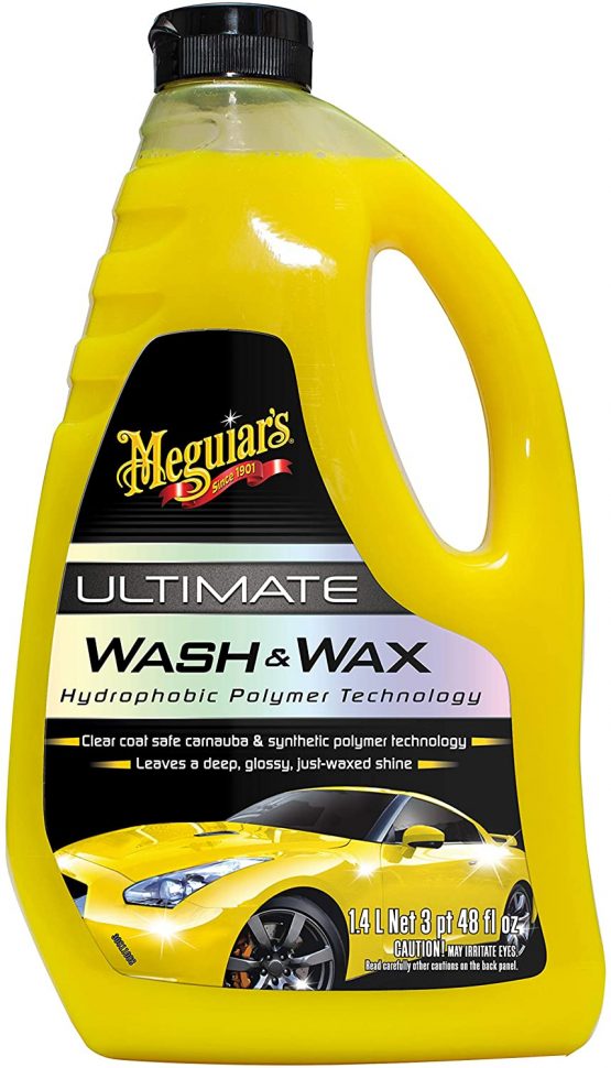 Meguiar's G17748EU Ultimate Car Wash & Wax 1.4L, Hydrophobic Polymer Technology - Image 2