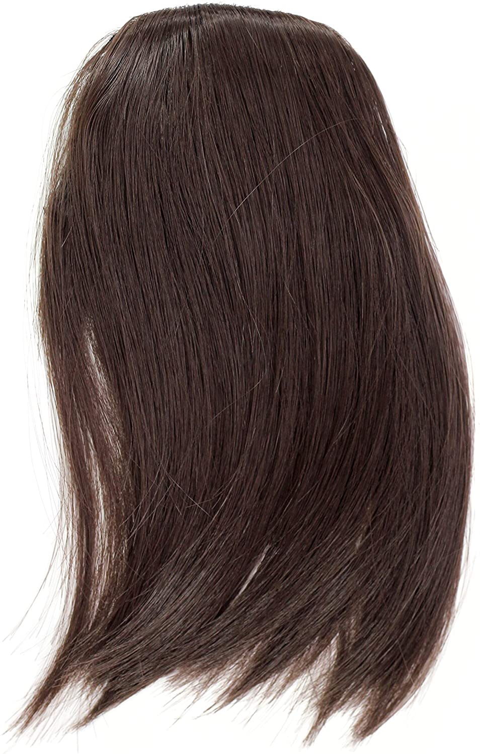 WIG ME UP - Hair Piece Clip in Bangs Fringe synthetic fiber brown YZF-1088HT-6, brown (6), 17cm