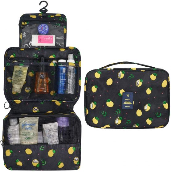 Hanging Travel Toiletry Bag,Wash Bag Portable Make Up Bag for Women,Large Capacity Cosmetic Bag Perfect for Travel/Daily Use - Image 2