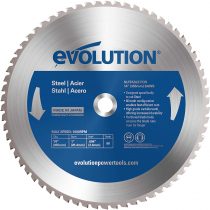 Evolution 66TBLADE Power Tools Mild Steel Carbide-Tipped Blade, 355 mm