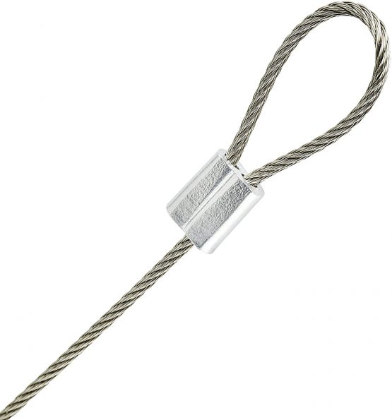 Mantona 100 cm Stainless Steel Safety Line Set - Black/Silver - Image 4