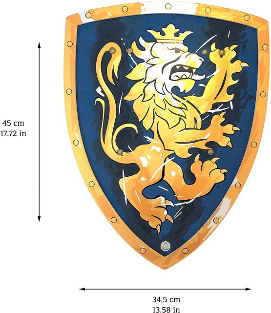 Liontouch 113LT Medieval Noble Knight Foam Toy Shield, Blue | Part Of A Kid's Costume Line - Image 2