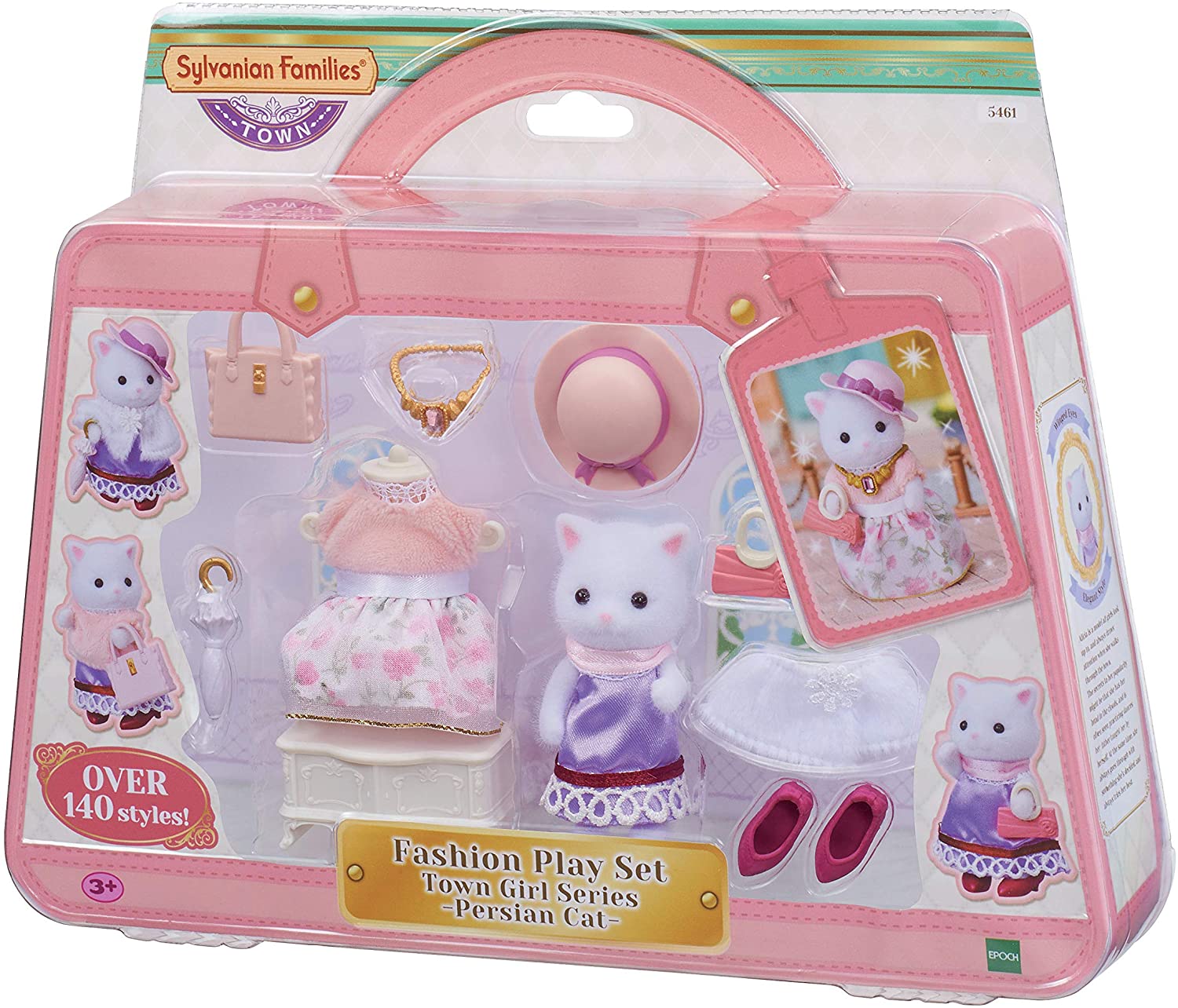Sylvanian Families Town Girl Series - Persian Cat, Multicoloured, klein