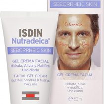 ISDIN Ntradeica Facial Gel Cream 50ml | For Seborrheic Skin | Hydrates, Soothes and Matifies skin