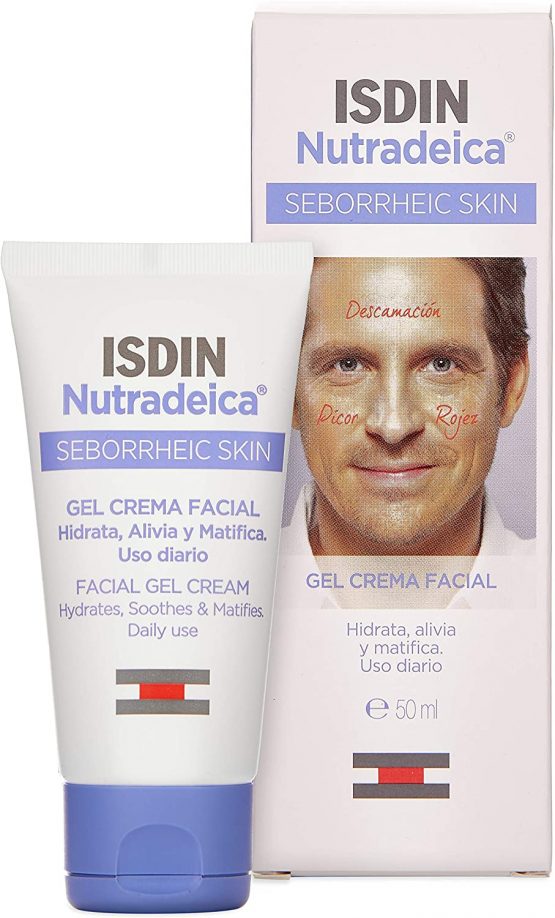 ISDIN Ntradeica Facial Gel Cream 50ml | For Seborrheic Skin | Hydrates, Soothes and Matifies skin