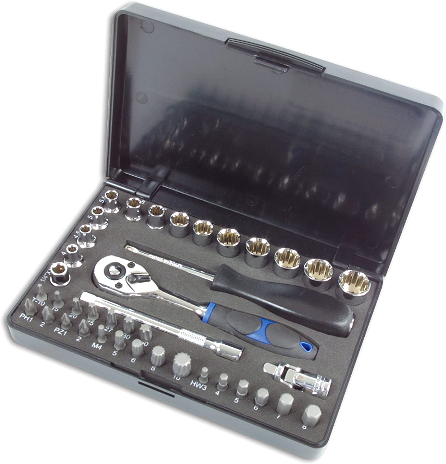 Laser 3568 Alldrive Socket & Bit Set 1/4"D 40 pc, 1/4 inches